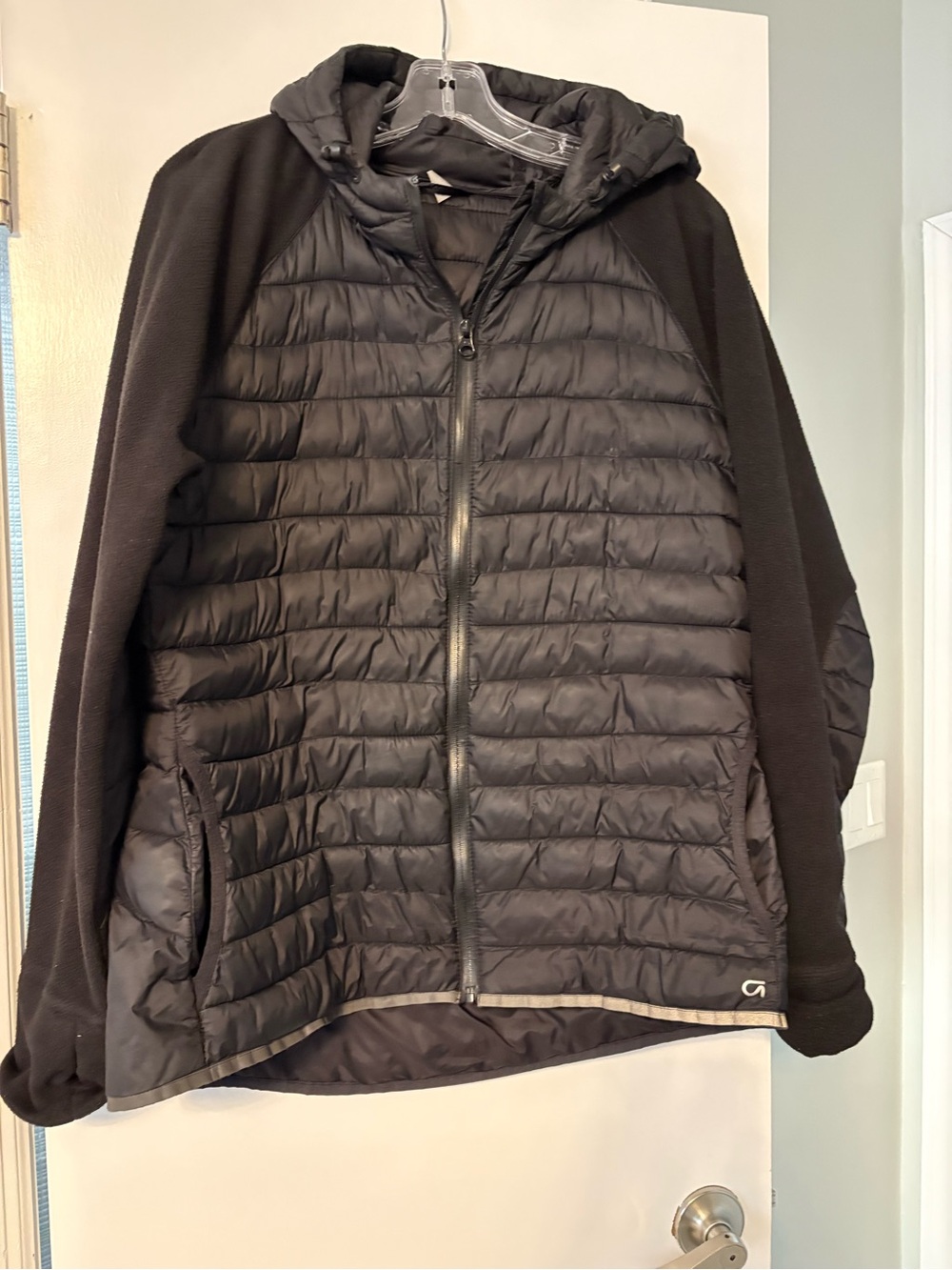 GAP Women's Black Quilted Hooded Puffer Jacket
